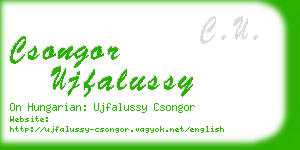 csongor ujfalussy business card
